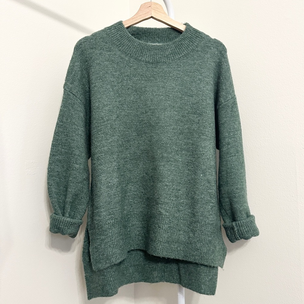 &Merci Cozy Oversized Emerald Women’s Knit Sweater Size Small